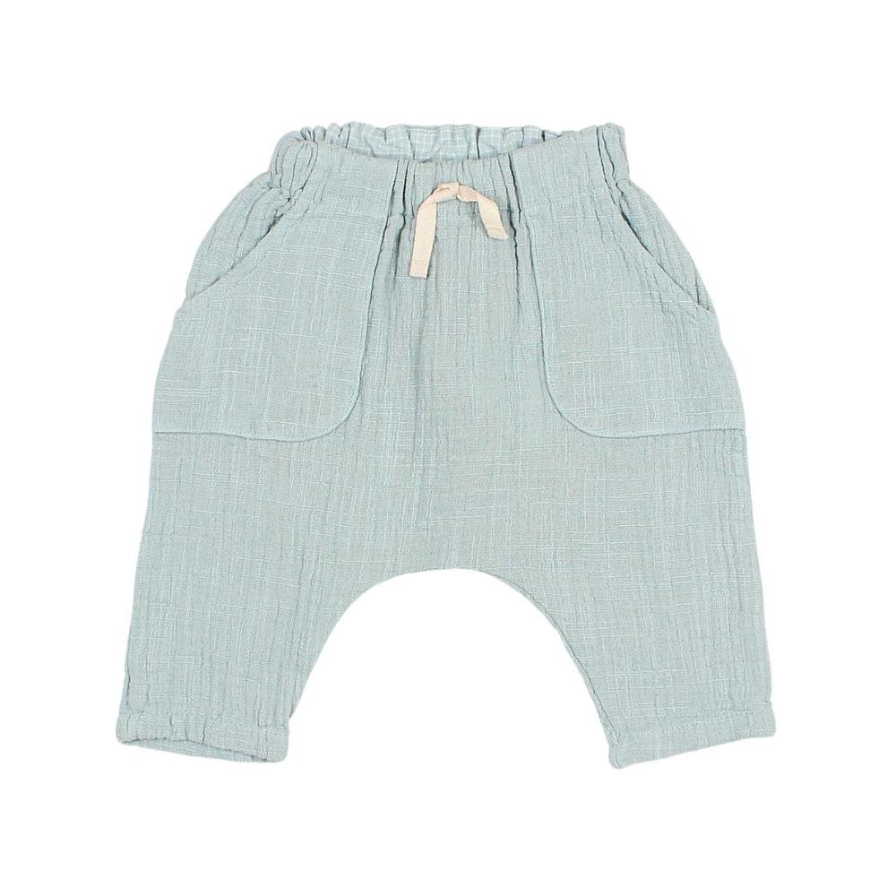 NEW BÚHO kids muslin pants in blue